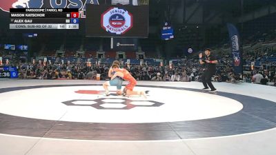 132 lbs Cons. Sub-rd Of 32 - Mason Katschor, Michigan vs Alex Gau, Minnesota
