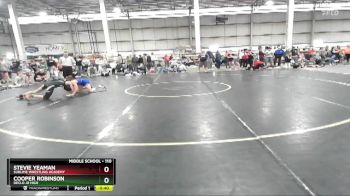 110 lbs Cons. Round 4 - Stevie Yeaman, Sublime Wrestling Academy vs Cooper Robinson, Declo Jr High