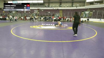 117 lbs Cons. Semi - Grace Riley, Wilkes vs Dianna Pineda, Alfred State