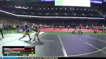 Girls - 140 lbs Cons. Round 2 - Niobe Marchalant, Midland HS vs Abrielle VanderZwaag, West Ottawa HS