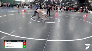 132 lbs Quarterfinal - Brody Crozier, Scramblers vs Jay Paxton, Nebraska Wrestling Academy