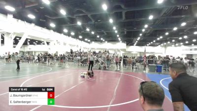 46 lbs Consi Of 16 #2 - Jameson Baumgardner, Other Team vs Easton Saltenberger, Patriot Mat Club