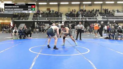 215 lbs Consi Of 8 #1 - Braiden Bagloe, Northbridge vs Nicholas Jandrucko, Weston