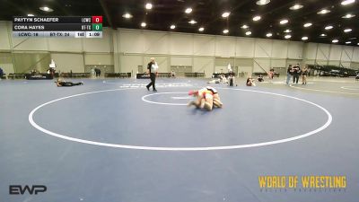 130 lbs Rr Rnd 5 - Paytyn Schaefer, Lost City Wrestling Club vs Cora Hayes, Best Trained 7-12 TX