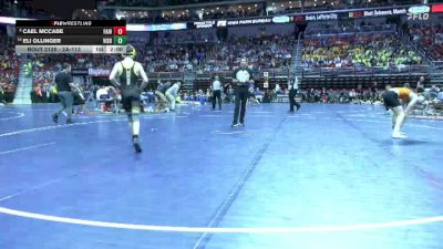 2A-113 lbs Champ. Round 2 - Eli Ollinger, Vinton-Shellsburg vs Cael McCabe, Fairfield