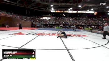 113 lbs Champ. Round 1 - Gavin Ball, Riverton vs Alexis Lujano, Hermiston Oregon