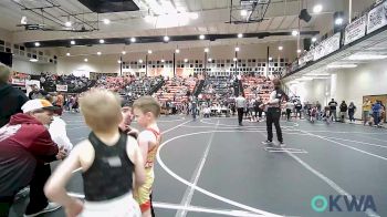 40 lbs Quarterfinal - Taylor Cary, Owasso Takedown Club vs Coby Lynch, Genesis Wrestling