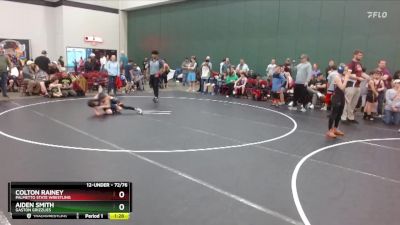 72/76 1st Place Match - Colton Rainey, Palmetto State Wrestling vs Aiden Smith, Gaston Grizzlies