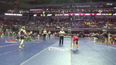 1A-120 lbs Champ. Round 1 - Braeden Thomas, Central Decatur vs Curtis Bullock, South Central Calhoun