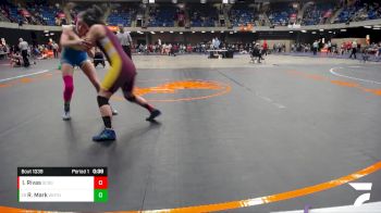 120 lbs Cons. Round 3 - Ryan Mark, Wheaton North vs Isabella Rivas, Schaumburg