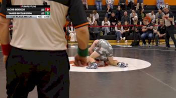 157 lbs 1st Place Match - James McQuestion, Akron vs Jacob Beideck, Akron