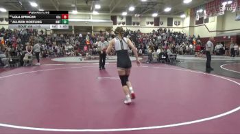 115 lbs Round 2 - Allison Hoefling, Hinton-SBL vs Lola Spencer, Clear Creek-Amana