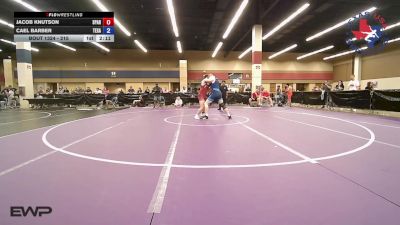 215 lbs Round Of 16 - Jacob Knutson, Spartan Mat Club vs Cael Barber, Texans Wrestling Club