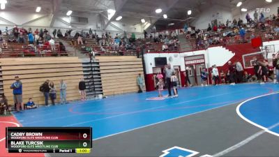 49 lbs Cons. Round 2 - Cadby Brown, Woodford Elite Wrestling Club vs Blake Turcsik, Woodford Elite Wrestling Club