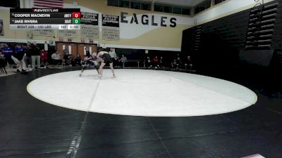 150 lbs Quarterfinal - Cooper MacNevin, Amity vs Jake Rivera, Southington