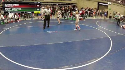 86 lbs Quarterfinal - Tyson Coleman, Colorado Outlaws vs Slayde Hatch, South Sevier