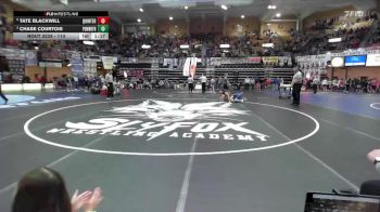 113 lbs Semifinal - Tate Blackwill, Quinter Hs vs Chase Courtois, Pomona_West Franklin Hs