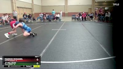 105 lbs Round 2 (6 Team) - Maddox McDaniel, Dayton Bandits vs JT Milligan, Team Minion