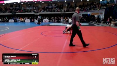 152 lbs Cons. Round 3 - Brodi Browning, Colony High School vs Ryatt Weed, Soldotna