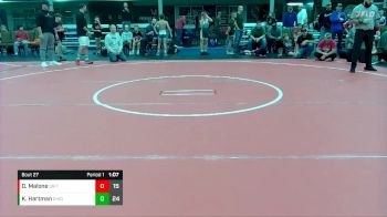 76 lbs Round 7 (8 Team) - Kolton Hartman, Team Ohio vs Dane Malone, Grit Mat Club