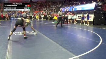 1A-126 lbs Champ. Round 2 - Caleb Hoffman, Coon Rapids-Bayard vs Waylon Logue, Southeast Warren/Melcher-Dallas