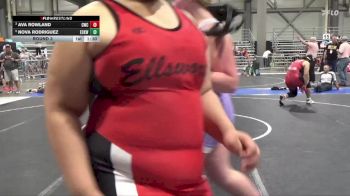 235 lbs Round 3 - Ava Rowland, Con-Kids Wrestling Club vs Nova Rodriguez, Ellsworth County Kids Wrestling