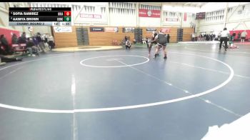 170 lbs Champ. Round 3 - Sofia Ramirez, Ukiah vs Aaimya Brown, Concord