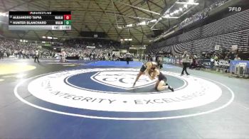 Boys 1A 144 lbs Champ. Round 1 - Alejandro Tapia, Wahluke vs Hunter Blanchard, Naches Valley