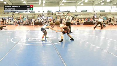 132 lbs Rr Rnd 2 - Konner Thompson, Blue Jackets - HSB vs Evan Ulrich, Freakztyle Black - HSB