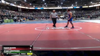 126 lbs Champ. Round 2 - Ryder Christensen, Wasatch Utah vs Mason Rogers, Coeur D Alene