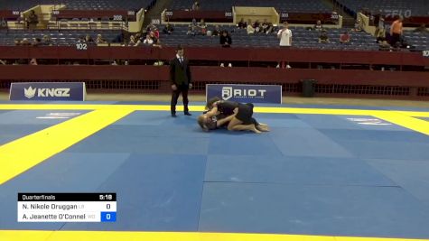 Natasha Nikole Druggan vs Aislinn Jeanette O'Connell 2024 Pan IBJJF Jiu-Jitsu No-Gi Championship