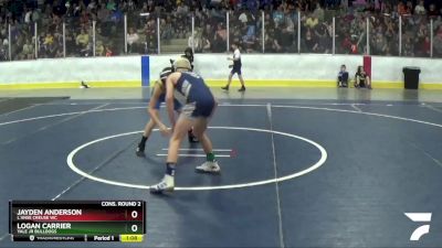 80 lbs Cons. Round 2 - Logan Carrier, Yale Jr Bulldogs vs Jayden Anderson, L`Anse Creuse WC