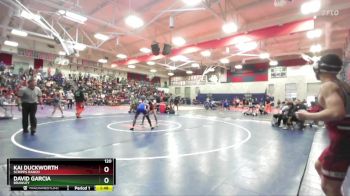 120 lbs Champ. Round 2 - Kai Duckworth, Scripps Ranch vs David Garcia, Brawley