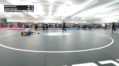 120 lbs Cons. Semis - Uriah Holiday, Rough House Wrestling vs Gavin Guevara, Community Youth Center - Concord Campus Wrestling