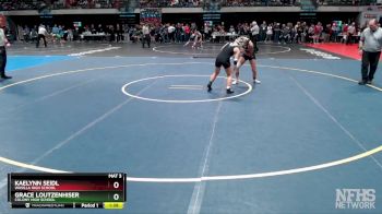 100G Semifinal - KAELYNN SEIDL, Wasilla High School vs Grace Loutzenhiser, Colony High School