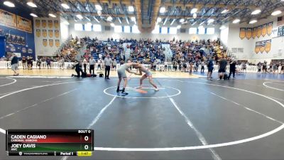 126 lbs Champ. Round 1 - Caden Cagiano, Cardinal Gibbons vs Joey Davis, AWC