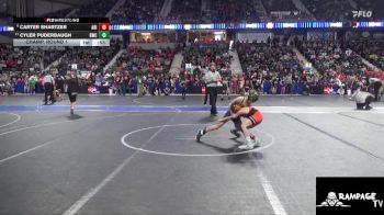 70 lbs Champ. Round 1 - Cyler Puderbaugh, Bobcat Wrestling Club vs Carter Shartzer, Abilene