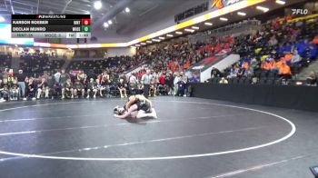 144 lbs Quarterfinal - Karson Roeber, Hinton vs Declan Munro, Woodbury Central