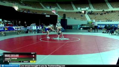 D1-132 lbs Quarterfinal - Chase Carter, Casteel HS vs Brody McClure, Mountain View Hs (Mesa)