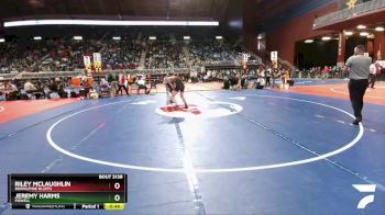 3A-145 lbs Cons. Round 1 - Riley McLaughlin, Burns/Pine Bluffs vs Jeremy Harms, Powell