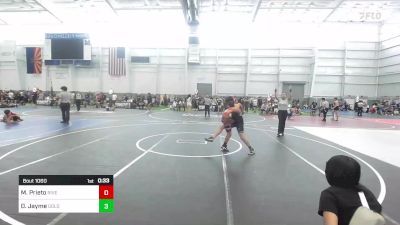 130 lbs 5th Place - Michael Prieto, Riverside Rascals vs Demetri Jayme, Gold Rush Wrestling