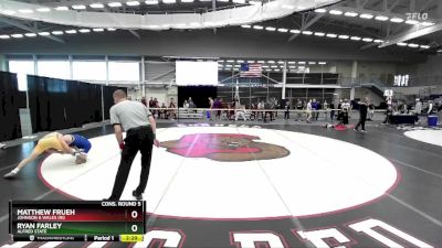 125 lbs Cons. Round 5 - Matthew Frueh, Johnson & Wales (RI) vs Ryan Farley, Alfred State