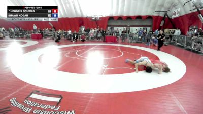 132 lbs 1st Place Match - Hendrix Schwab, Immortal Athletic WC vs Shawn Kogan, Relentless Training Center