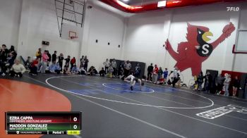 77 lbs Cons. Semi - Maddon Gonzalez, New Castle Youth Wrestling vs Ezra Cappa, Contenders Wrestling Acadamy