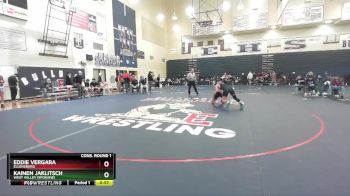 165 lbs Cons. Round 1 - Eddie Vergara, Ellensburg vs Kainen Jaklitsch, West Valley (Spokane)