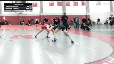 167 lbs Final - Sarah Henckel, Blair Academy vs Melanie Lorenz, Germany