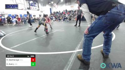 83 lbs Rr Rnd 2 - Raine Deatherage, Tecumseh Youth Wrestling vs Daxon Avery, Lions Wrestling Academy