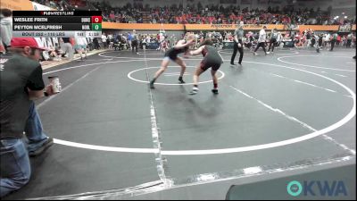 110 lbs Semifinal - Weslee Frith, Duncan Demon Wrestling vs Peyton MCELFRESH, Noble Takedown Club