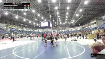 42 lbs Rr Rnd 3 - Weston Kisamore, Valley Bad Boys vs Tevin ONeil Jr, Englewood LiveWire