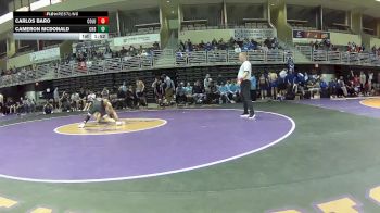 126 lbs Round 1 (4 Team) - Carlos Baro, Columbus vs Cameron Mcdonald, Crismon High School